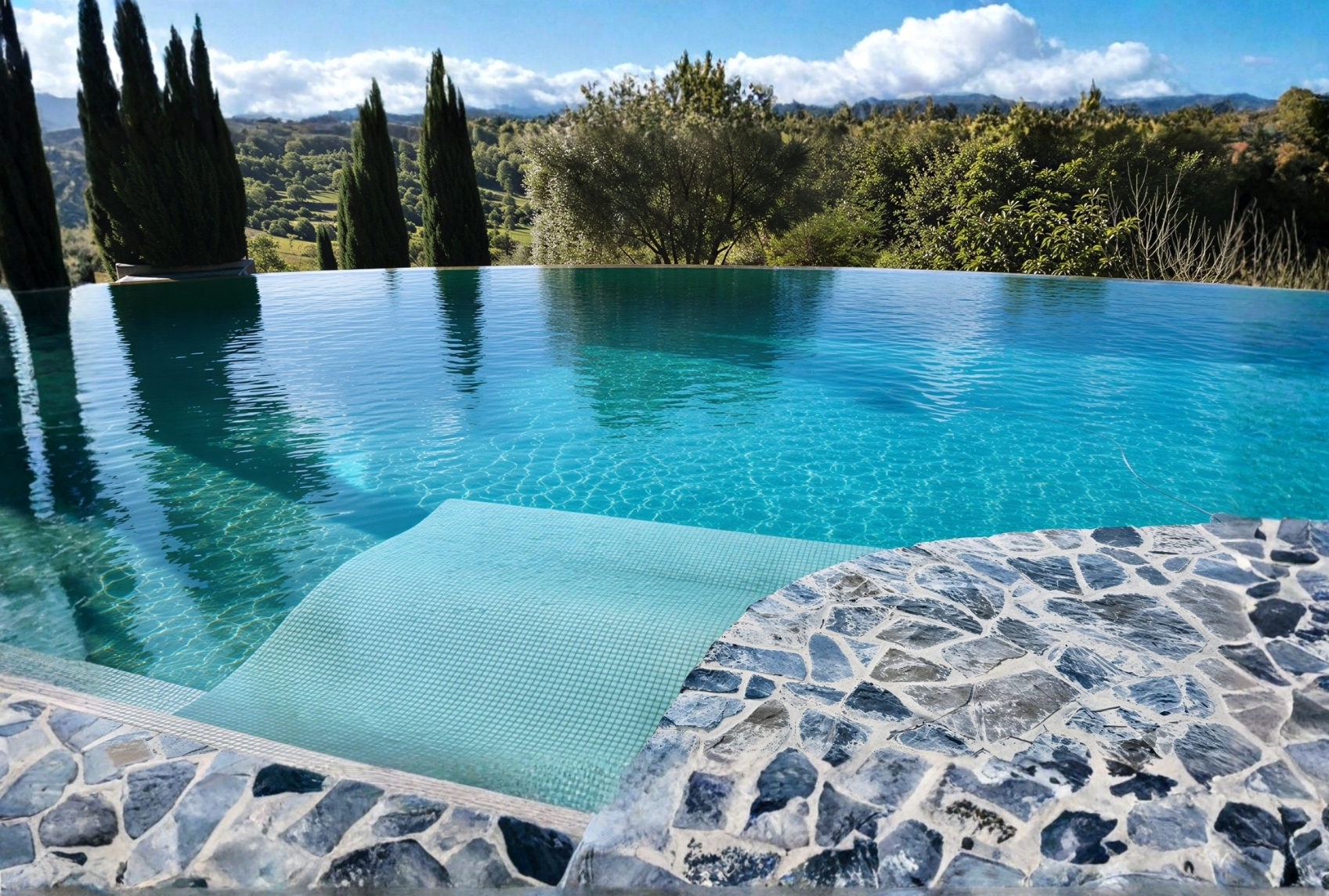 Außenbereich mit Pool