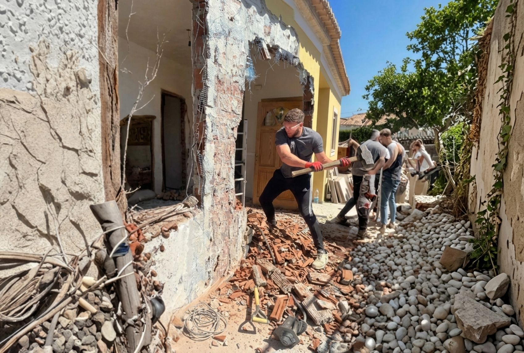 Rohbauarbeiten auf Mallorca