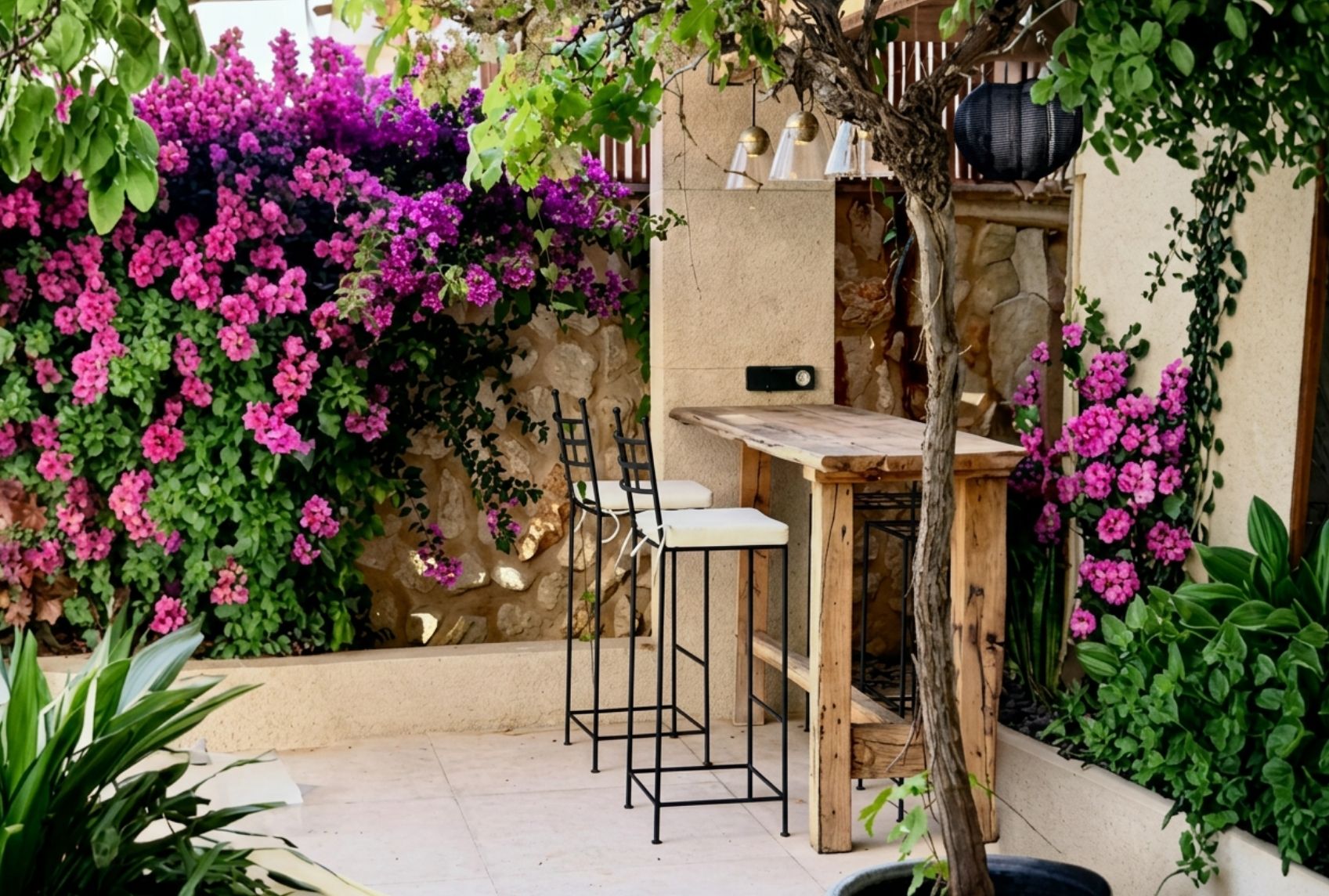 Poolanlage einer Villa auf Mallorca